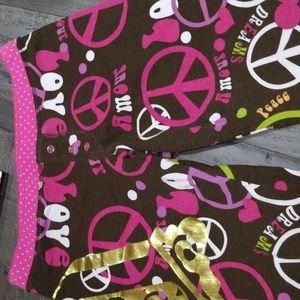 DOTS AND DREAMS VERY SWEET GIRLS PJ BOTTOMS SZ 10 / 12